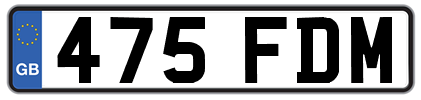 registration number 475 fdm
