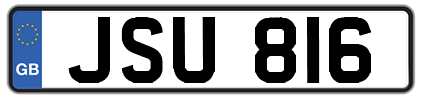 registration number jsu 816
