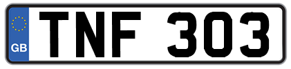 registration number tnf 303